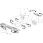 EGO Z6 - Ride-on Mower (ZT4200E-L) (Jan 2022) Front Frame Assembly Diagram
