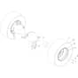 Toro Z Master 132cm - 74053TE (414324427 - 414387043) Rear Wheel