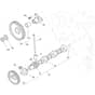 Toro Z Master 152cm - 72279TE (406397919 - 406399999) Camshaft and Idle Gear Shaft