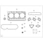 Toro Z Master 152cm - 72279TE (406400000 - 409999999) Upper Engine Gasket Kit