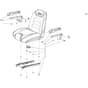 EGO ZT4200E-S - Ride-on Mower (Feb 2023) Damping Seat Assembly Diagram