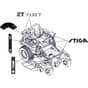 ZT 7132 T - 2019-2022 - 2F1020861/ST1 - Stiga Zero Turn Mower Decals Style Diagram