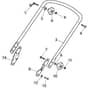 HP474 - 2007-2009 - 299174648/BQ - Mountfield Rotary Mower Lower Handle Diagram