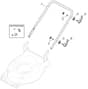 HP425 - 2019-2021 - 2L0431038/M19 - Mountfield Rotary Mower Lower Handle Diagram