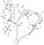 MULTICLIP 504 PDQ 4S - 2008 - 291553043/UM8 - Mountfield Rotary Mower Upper Handle Diagram