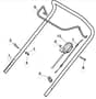 S460 HP - 2012 - 295485023/MFR - Mountfield Rotary Mower Upper Handle Diagram