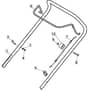HP46 - 2019 - 295491048/M19 - Mountfield Rotary Mower Upper Handle Diagram