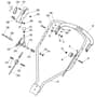 MULCHER 500 PD - 2010 - 291502023/M10 - Mountfield Rotary Mower Upper Handle Diagram