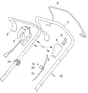 EMPRESS 51 Li - 2021 - 2L0536803/M21 - Mountfield Rotary Mower Upper Handle Diagram