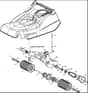 Hayter Harrier 48 AD - 490G (490G290000001 - 490G290999999) - Rear Roller Frame