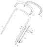 M43 PD - 2007 - 292502143/MO7 - Mountfield Rotary Mower Upper Handle Diagram