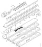 Genuine Stihl HSE81 / H - Cutter Bar HSE 81