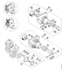 Genuine Stihl HT131 / F - Clutch, Fan housing