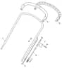 M484 R ES - 2010 - 292505543/UM9 - Mountfield Rotary Mower Upper Handle Diagram