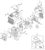Genuine Stihl KM131 R / C - Muffler, Air filter