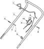 HP414 - 2011-2012 - 297411143/BQ - Mountfield Rotary Mower Upper Handle Diagram