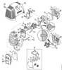 Genuine Stihl KM90 R / D - Muffler, Air filter