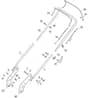 S421R PD - 2019-2022 - 299439043/M19 - Mountfield Rotary Mower Handle Diagram