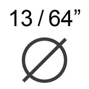 3/8" Chain - 13/64" (5.2mm) 3/8" Chain - 13/64" (5.2mm)