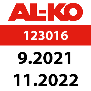 AL-KO Comfort 18-103.2 HD - 123016: 9.2021 - 11.2022