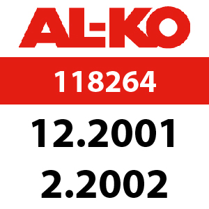 AL-KO Comfort T10 - 118264: 12.2001 - 2.2002