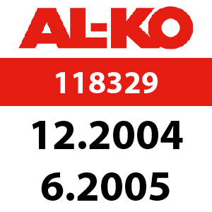 AL-KO Comfort T1000 - 118329: 12.2004 - 6.2005