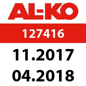 AL-KO Comfort T13-93.7 HD - 127416: 11.2017 - 04.2018