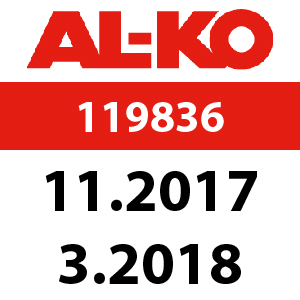 AL-KO Comfort 468 P-A Bio - 119836: 11.2017 - 3.2018