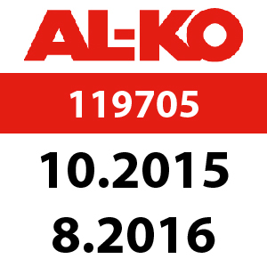 AL-KO Energy Flex 42.5 Li - 119705: 10.2015 - 8.2016