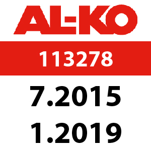 AL-KO Energy Flex 3.85 Li - 113278: 7.2015 - 1.2019
