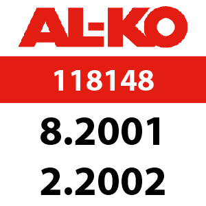 AL-KO Concord T13-102 HD - 118148: 8.2001 - 2.2002