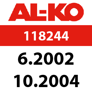 AL-KO Concord T14-85 - 118244: 6.2002 - 10.2004