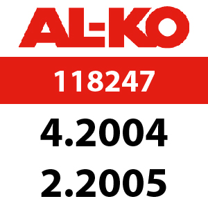AL-KO Concord T15-102 HD - 118247: 4.2004 - 2.2005