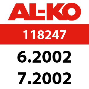 AL-KO Concord T15-102 HD - 118247: 6.2002 - 7.2002