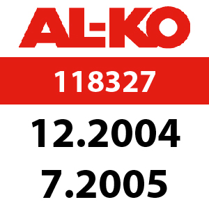 AL-KO Concord T20-102 HDE - 118327: 12.2004 - 7.2005