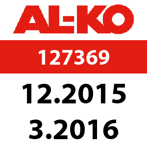 AL-KO Premium T16-95.6 HD V2 - 127369: 12.2015 - 3.2016