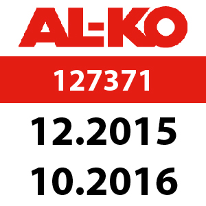 AL-KO Premium T20-105.6 HD V2 - 127371: 12.2015 - 10.2016