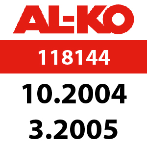 AL-KO T17-102 HD LUX HVC - 118144: 10.2004 - 3.2005