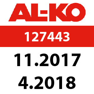 AL-KO Comfort T16-93.7 HD V2 - 127443: 11.2017 - 4.2018