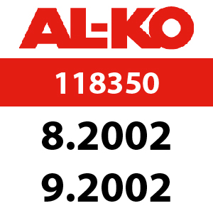 AL-KO Powerline 4700 - 118350: 8.2002 - 9.2002