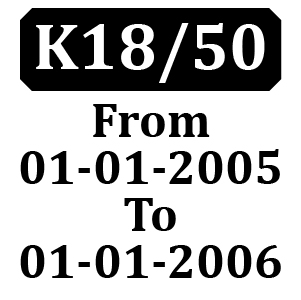 Countax K1850 From 01-01-2005 To 01-01-2006