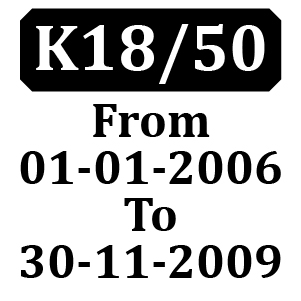 Countax K1850 From 01-01-2006 To 30-11-2009