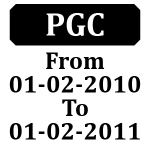 Countax S Series S130 PGC From 01-02-2010 To 01-02-2011