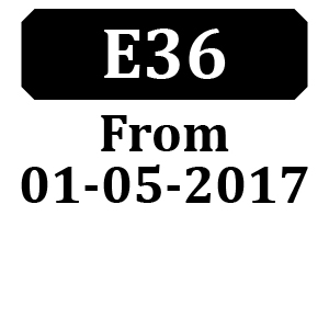 Countax E36 R116L From 01-05-2017