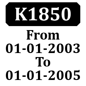 Countax K1850 HGM DECK From 01-01-2003 To 01-01-2005