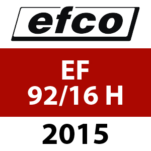 Efco EF 92 16H - 2015 - Ride On Mower Parts