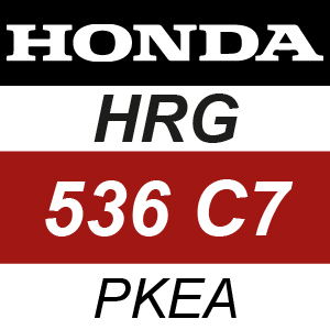 Honda HRG536C7-PKEA Rotary Mower Parts