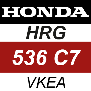 Honda HRG536C7-VKEA Rotary Mower Parts