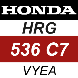 Honda HRG536C7-VYEA Rotary Mower Parts
