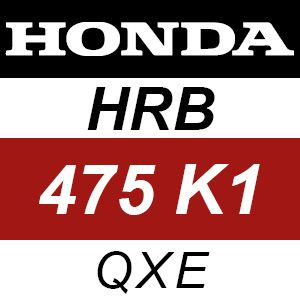 Honda HRB475K1 - QXE Rotary Mower Parts